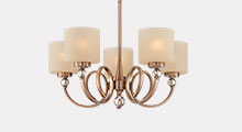 Mid Sized Antique Brass Chandeliers