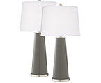 Gray Leo Table Lamp Sets