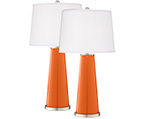 Orange Leo Table Lamp Sets
