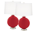 Red Carrie Table Lamp Sets