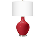Red Ovo Table Lamps
